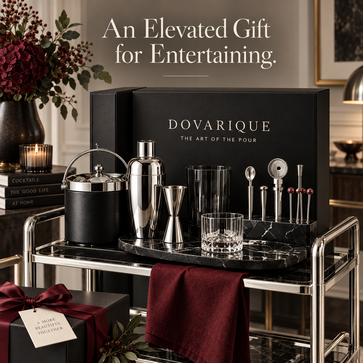 Leafvessa®| Maison Bar Cart Set