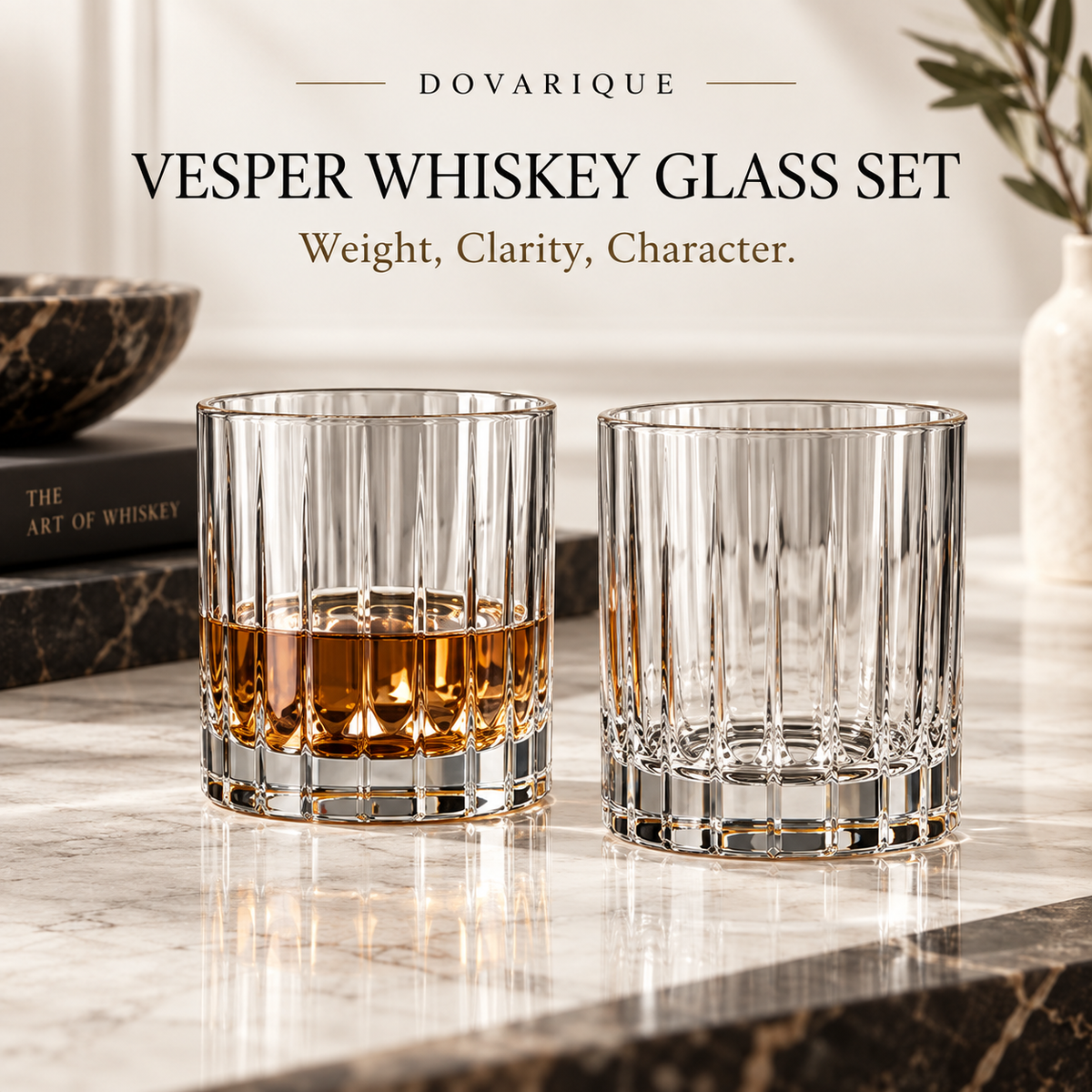 Leafvessa®| Vesper Whisky Glass Set