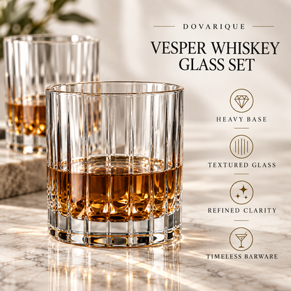 Leafvessa®| Vesper Whisky Glass Set