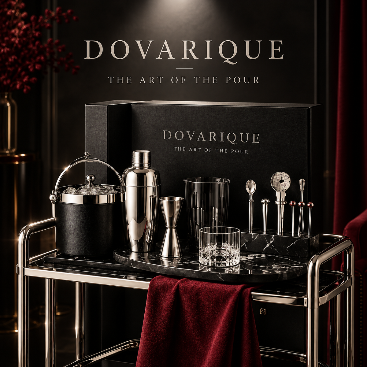 Leafvessa®| Maison Bar Cart Set