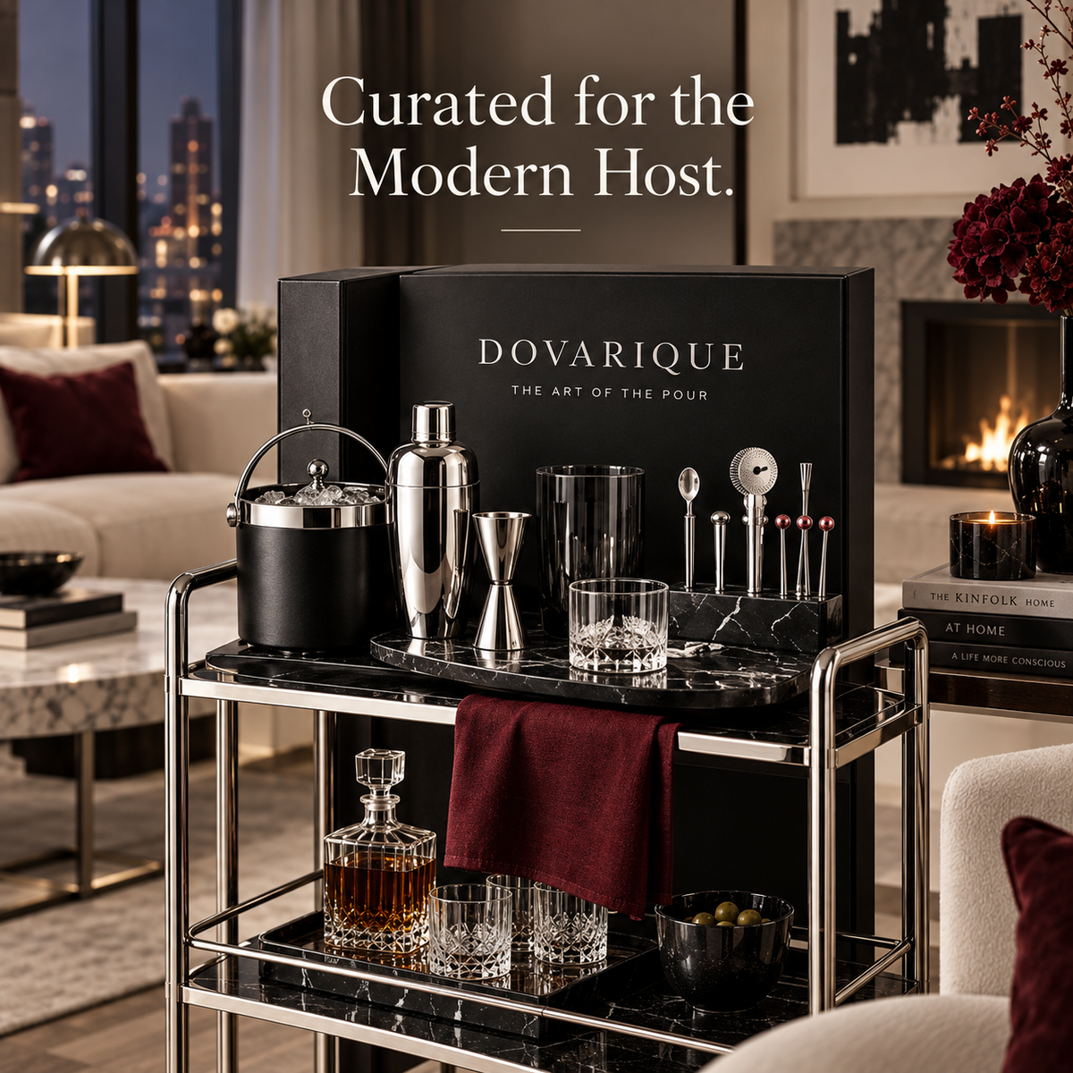 Leafvessa®| Maison Bar Cart Set