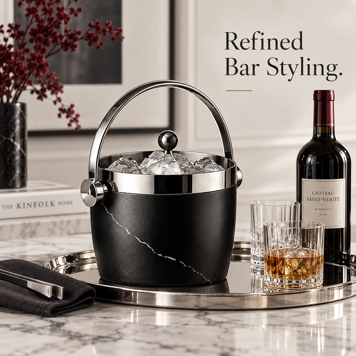 Leafvessa®| Noir Arc Ice Bucket