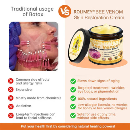 🔥Official Brand Shop丨Rolimey® Bee venom Pro Comprehensive Cream—Tightening for Skin Types
