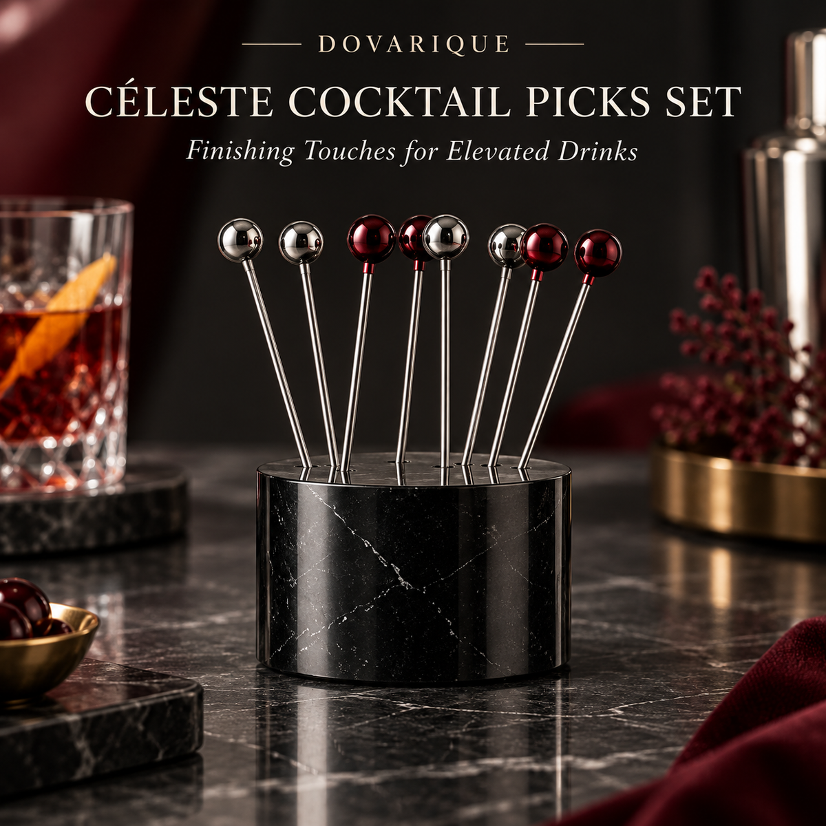 Leafvessa®| Céleste Cocktail Picks Set